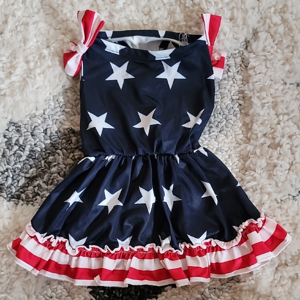 Patriotic Star Dog Dress